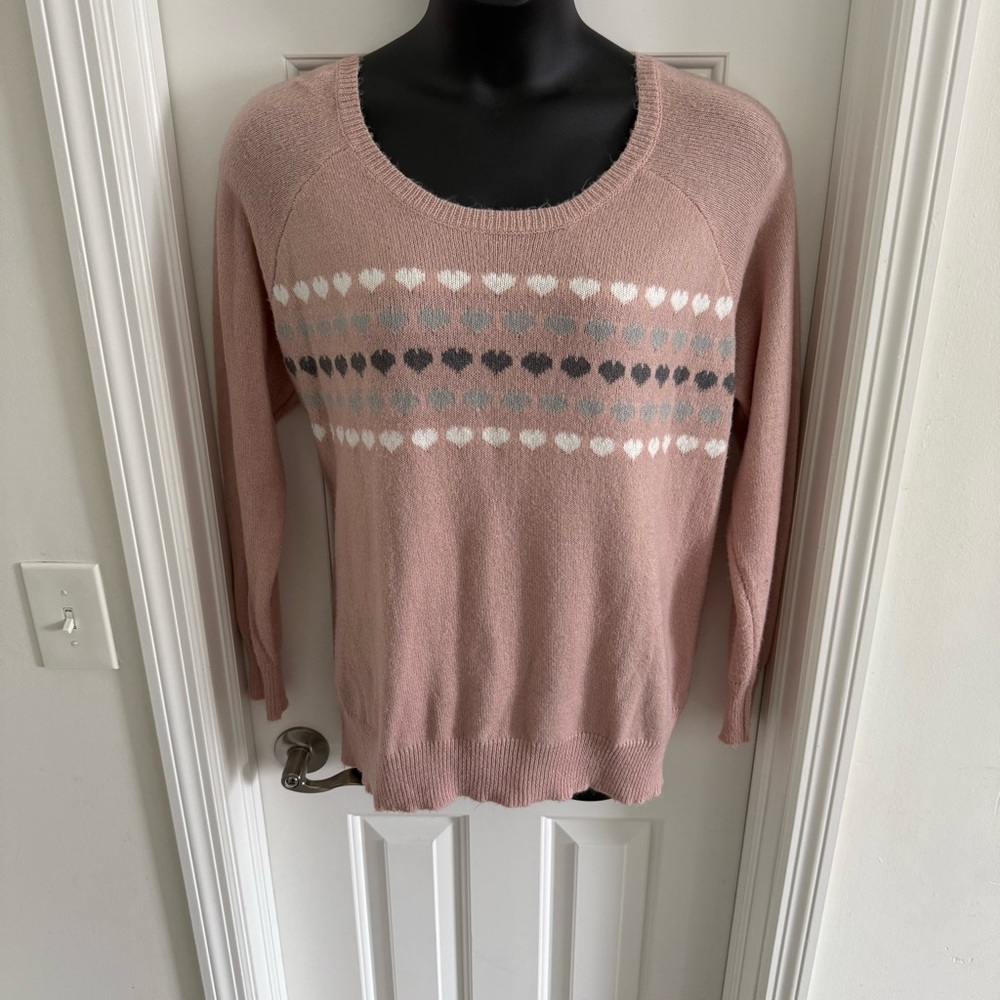 Torrid Pink Heart Pattern Sweater | Torrid 2